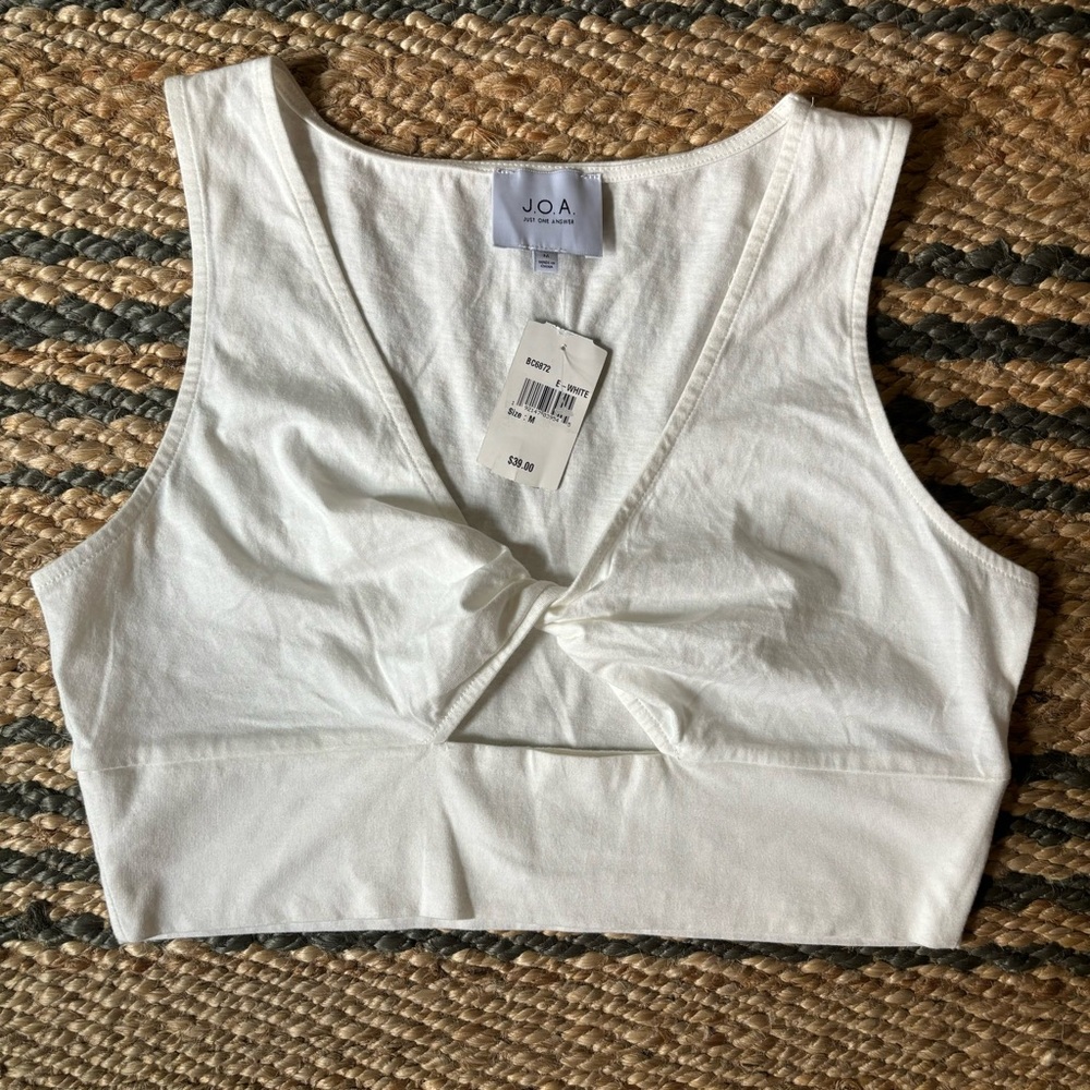 White crop top